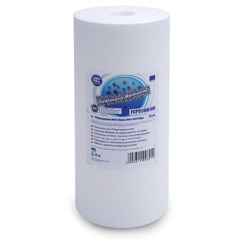 FCPS20M10B Aquafilter náhradný filter 20 mikrónov BIG BLUE 10" | MojaWoda.com