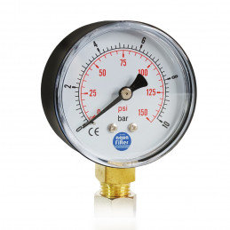 KCGA-1 Aquafilter pressure gauge manometer 1/4 10bar | MojaWoda.com