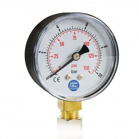 KCGA-1 Aquafilter manometer tlakomer 1/4 10bar