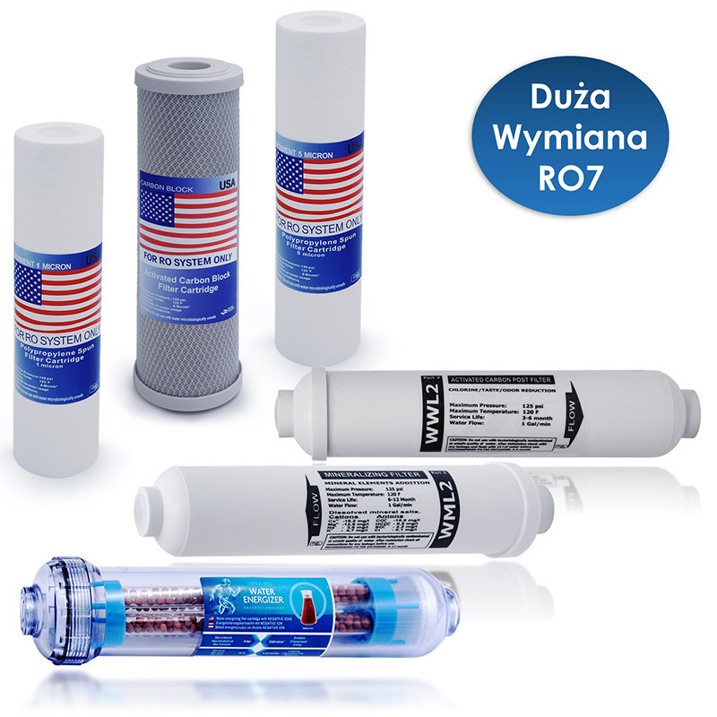 Kompletní náplně USA roční servis RO7 | MojaWoda.com