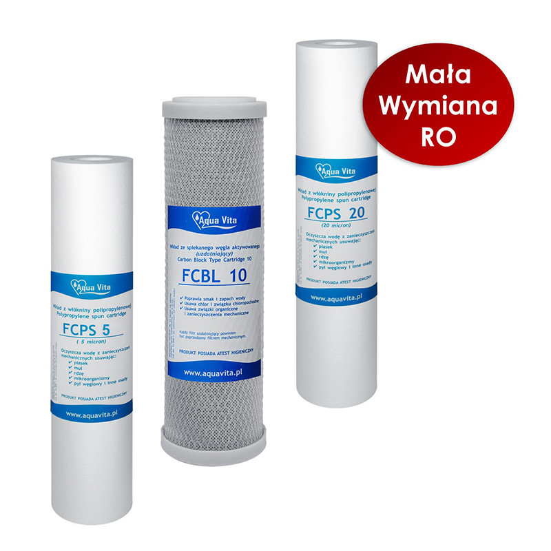Komplet wkładów Aqua Vita serwis półroczny | MojaWoda.com Komplet wkładów Aqua Vita serwis półroczny | MojaWoda.com