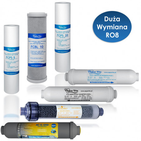 Komplet wkładów Aqua Vita serwis roczny RO8 REDOX