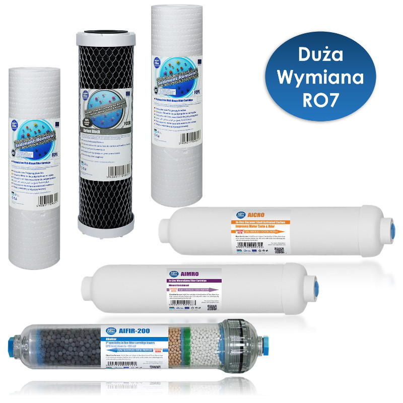 Komplet wkładów Aquafilter serwis roczny RO7 AIFIR200 | MojaWoda.com Komplet wkładów Aquafilter serwis roczny RO7 AIFIR200 | MojaWoda.com