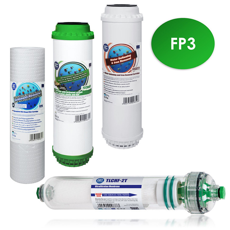 Komplet wkładów Aquafilter z membraną do filtra FP3 | MojaWoda.com Komplet wkładów Aquafilter z membraną do filtra FP3 | MojaWoda.com