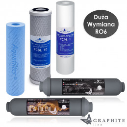 Complete waterRO cartridges annual service RO6 | MojaWoda.com
