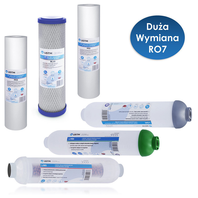 Kompletní sady náplní UST-M roční servis RO7 | MojaWoda.com
