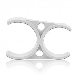 White Double Handle 2" x 2.5" | MojaWoda.com