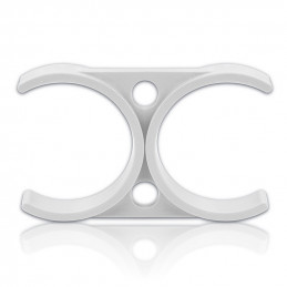 Bílý dvojitý držák 2,5" x 2,5" | MojaWoda.com