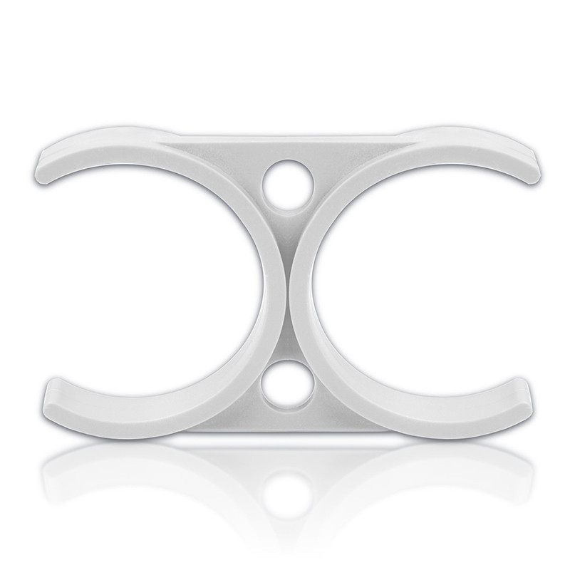 Bílý dvojitý držák 2,5" x 2,5" | MojaWoda.com