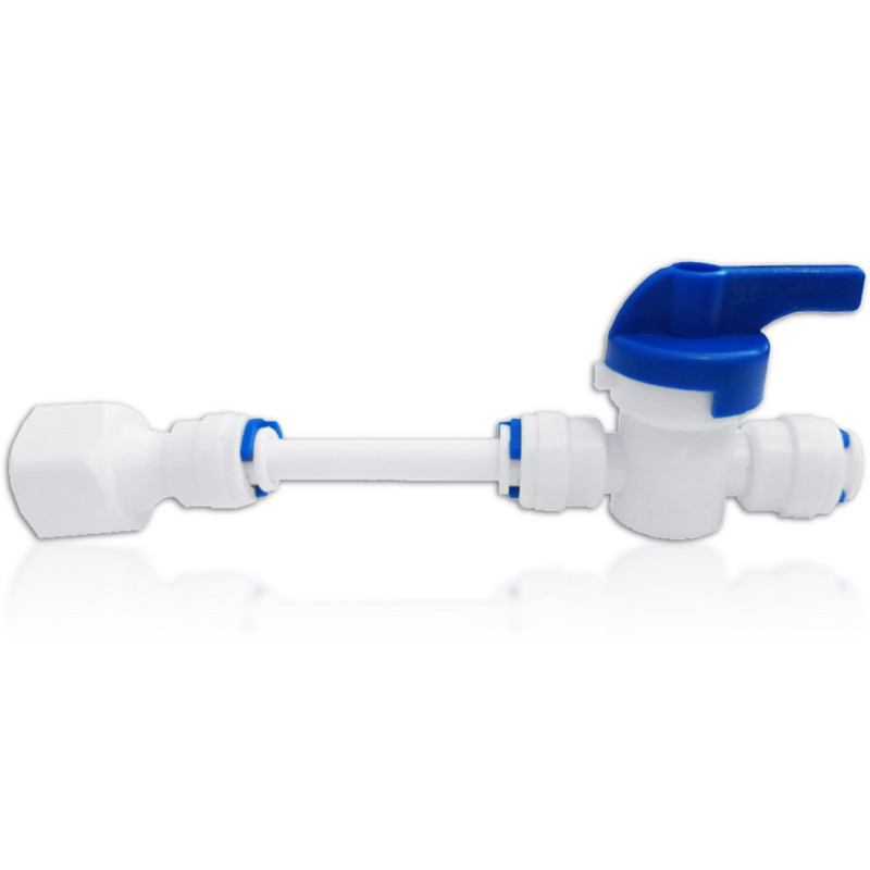3/4" connector with shut-off valve 1/4T | MojaWoda.com 3/4" connector with shut-off valve 1/4T | MojaWoda.com