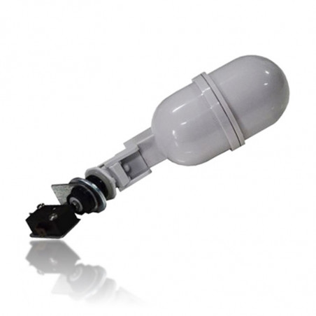 Electric float valve with switch