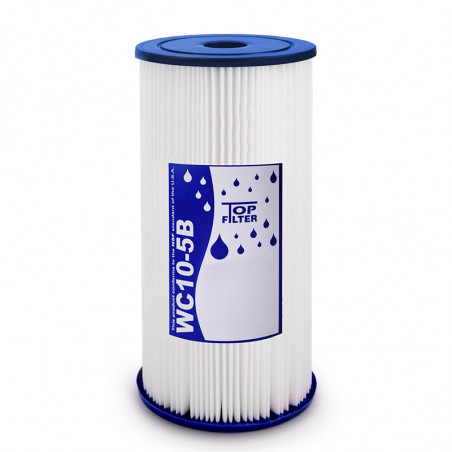 WC10-5B Top Filter pleated cartridge BIG BLUE 10"