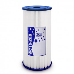 WC10-20B Top Filter pleated cartridge BIG BLUE 10" | MojaWoda.com