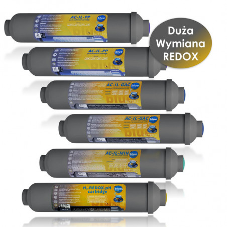Complete set of waterRO REDOX cartridges annual service