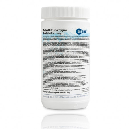 Multifunkcyjne tabletki 200g do basenu 1kg