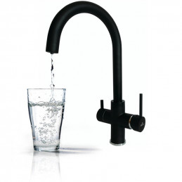 BERG batéria kuchynská kohútik štvordráhový čierny | MojaVoda.com