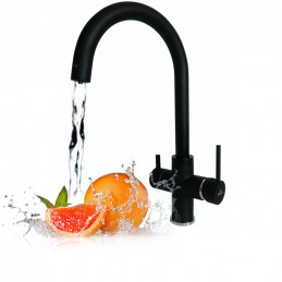 BERG kuchyňská baterie čtyřcestná černá | MojaWoda.com