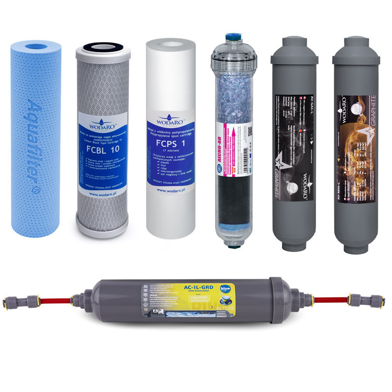 Kompletní sada filtrů vodaRO roční servis RO10 GOLD | MojaWoda.com