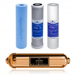 Complete set of waterRO cartridges for service after 18 months RO10 GOLD | MojaWoda.com