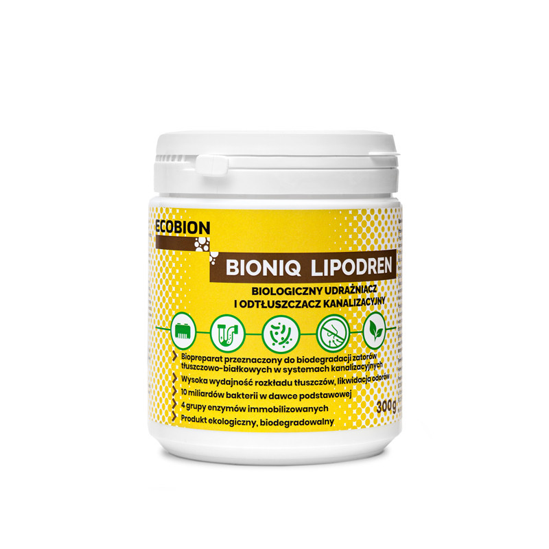 Bioniq Lipodren віджирювач для каналізації 300г | MojaWoda.com
