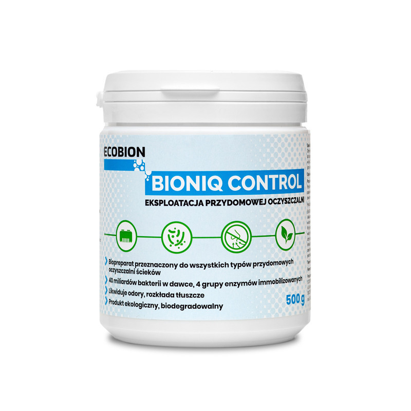 Bioniq Control Preparat do oczyszczalni ścieków 500 g | MojaWoda.com Bioniq Control Preparat do oczyszczalni ścieków 500 g | MojaWoda.com
