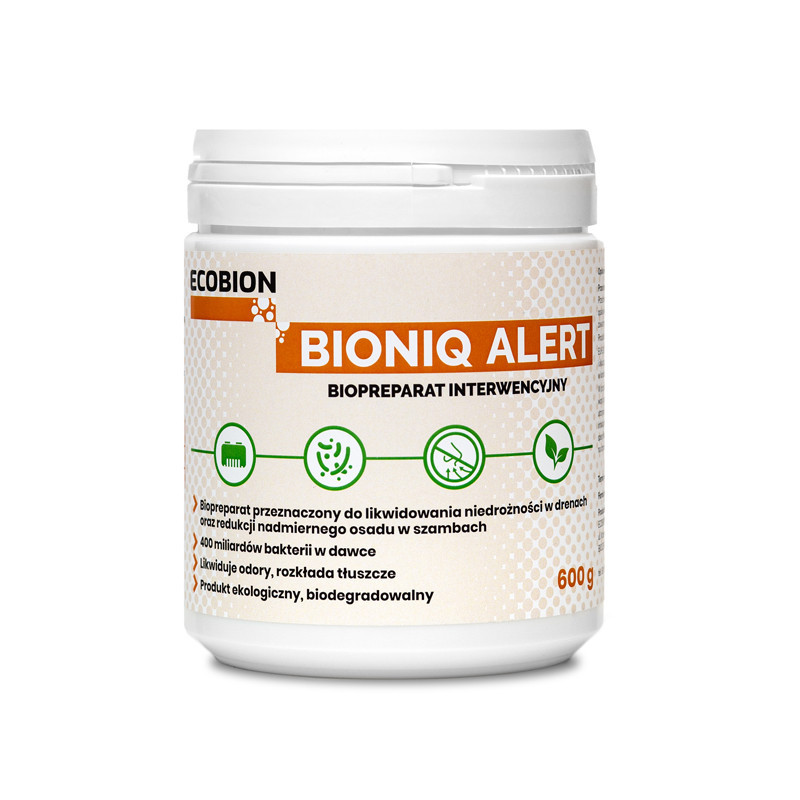Bioniq Alert Preparat do udrażniania drenażu 600 g | MojaWoda.com Bioniq Alert Preparat do udrażniania drenażu 600 g | MojaWoda.com