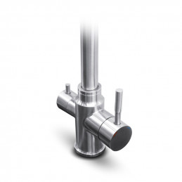 Кухонний кран трьохходовий для осмосу срібний | MojaWoda.com