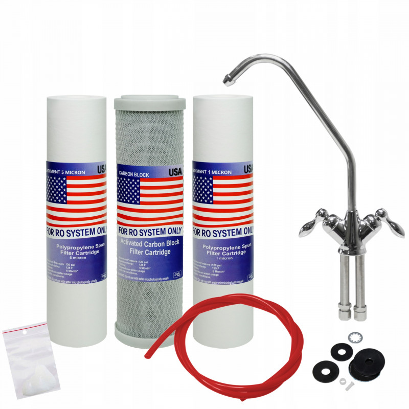 WKLADY DO FILTRU VODY RO OSMOZA NOVÝ KOHOUT VYLOUČENÍ