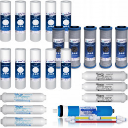 AQUAVITA WATER FILTER OSMOSIS CARTRIDGES LARGE SET
