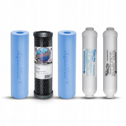 BIO PROTECT Water Filter Cartridges Antibacterial Filter Set after 12 months.