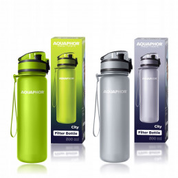 Aquaphor City water filtering bottle 2 pcs.