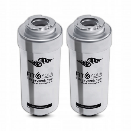 2x FILTR PRYSZNICOWY AWF-SWR-P-M FITAqua SREBRNY