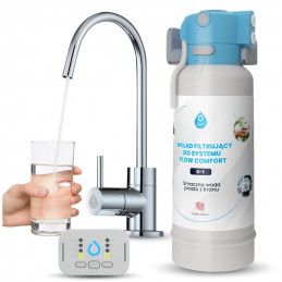 Filtr wody przepływowy DAFI FLOW COMFORT + kran chrom | MojaWoda.com