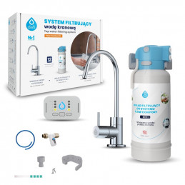 Filtr vody průtokový DAFI FLOW COMFORT + chromová kohout | MojaWoda.com