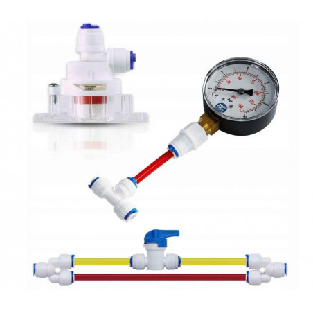 SADA TLAKOMEROV FR-FLUSH S ANTI-ZALANIOVÝM VENTILOM