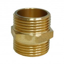 BRASS NYPEL 1'' inch external thread fitting