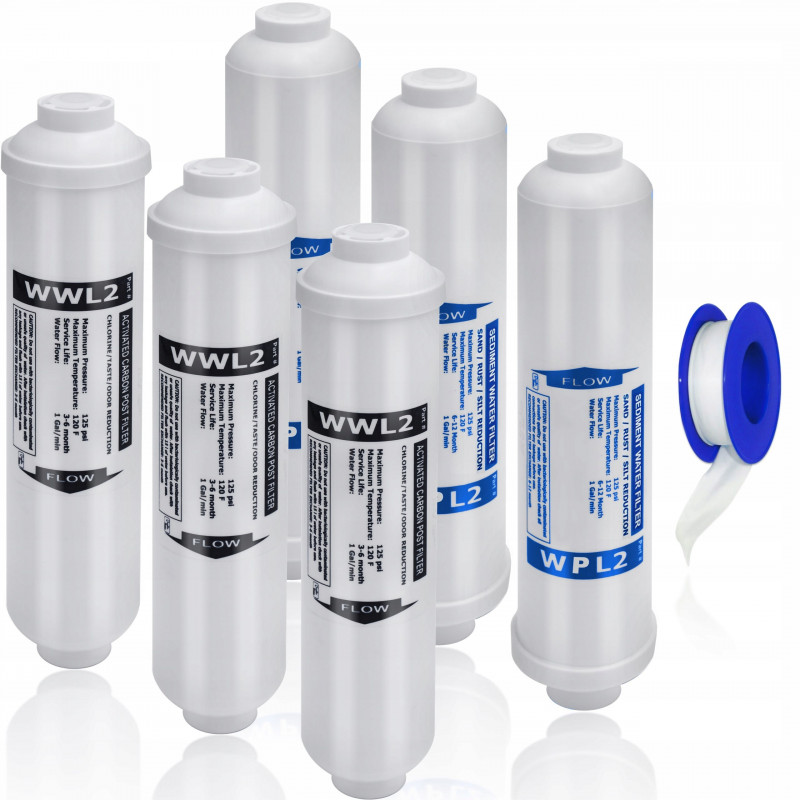 3x set of cartridges for RO3 aquarium water filter