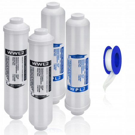 2x set of cartridges for RO3 aquarium water filter