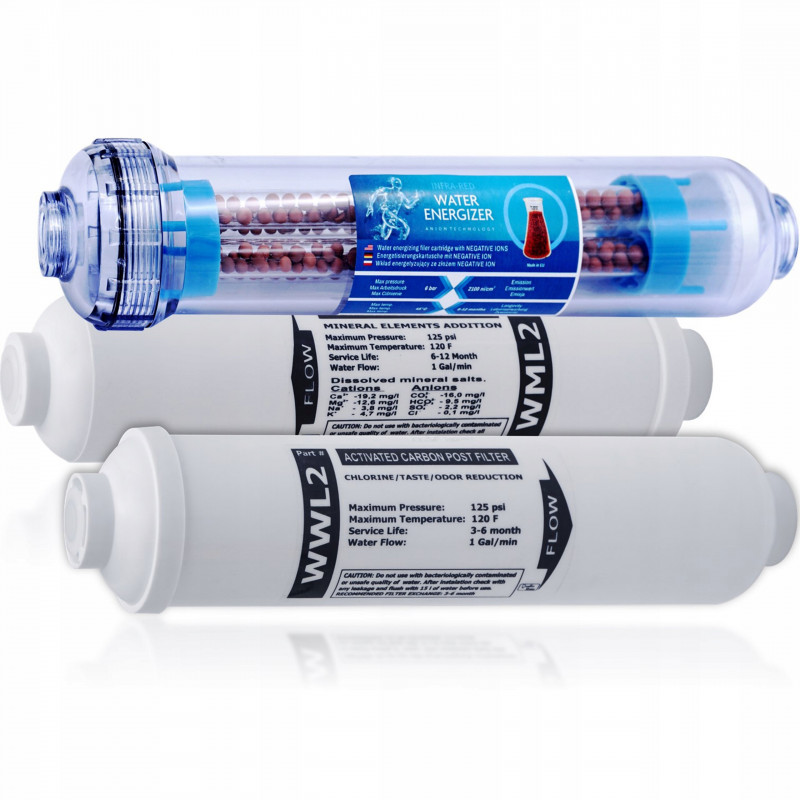 ЛІНІЙНІ КАРТРИДЖІ ДЛЯ ФІЛЬТРА ВОДИ ОСМОЗА RO7 НАБІР