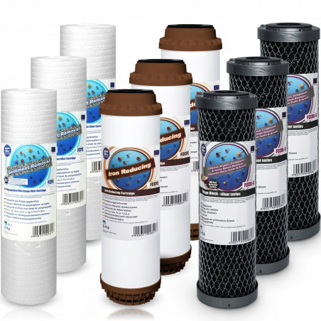 КАРТРИДЖІ ДЛЯ ТРИСТУПЕНЕВОГО ВОДЯНОГО ФІЛЬТРА ДЛЯ ВСЬОГО ДОМУ FCCFE