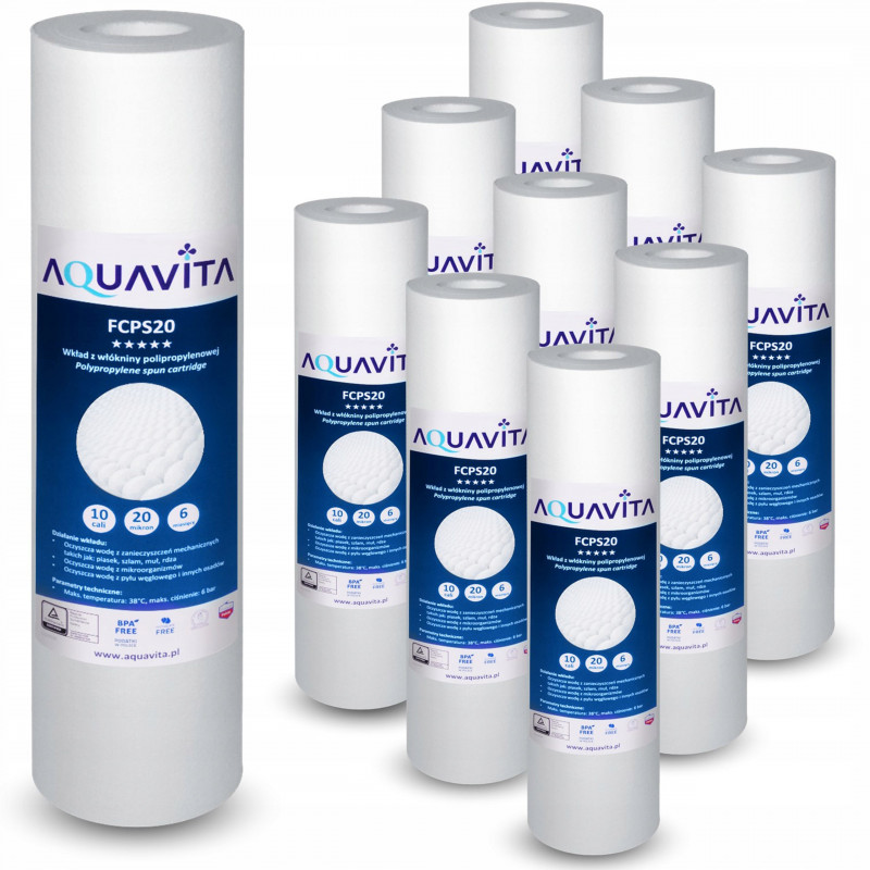 10x FILTR NA VODU 10 PALCOVÝ PENOVÝ VLOŽKA FCPS20