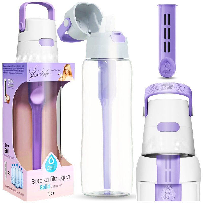 Fľaša filtrujúca DAFI SOLID 0,7l Levanduľa s filtrom