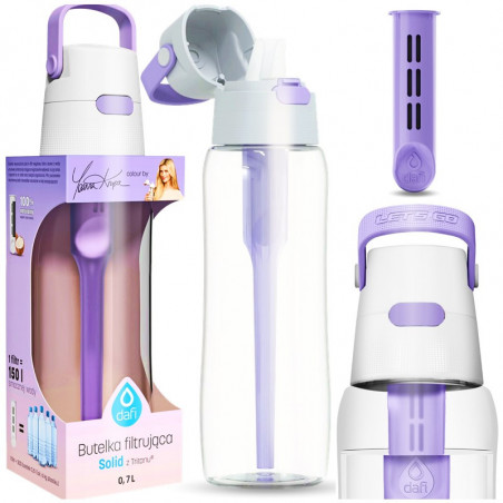 DAFI SOLID 0.7L Lavender Filter Bottle with Filter