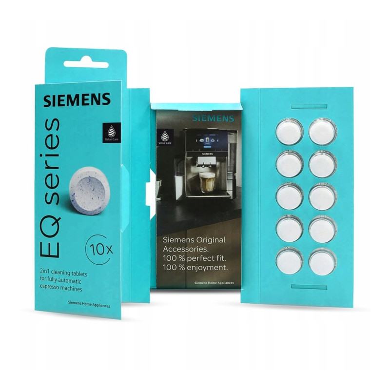 Tablety na čištění kávovarů 2v1 SIEMENS 10 ks. Čisticí