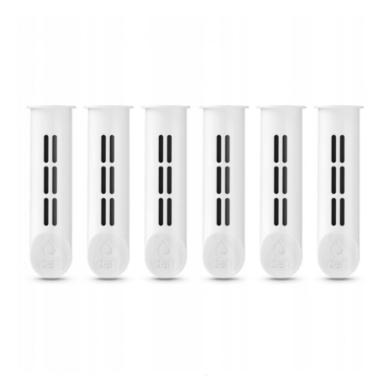 6 фільтрів для фільтрувальної пляшки DAFI SOFT SOLID білі універсальні картриджі
