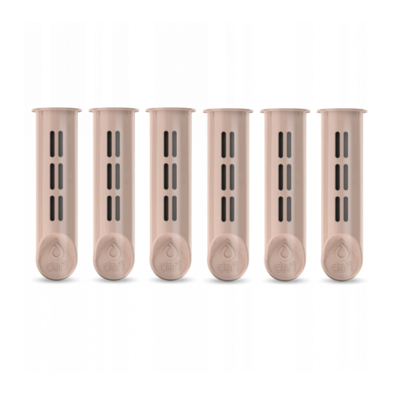 6 фільтрів для фільтрувальної пляшки DAFI SOFT SOLID Cappuccino універсальні картриджі