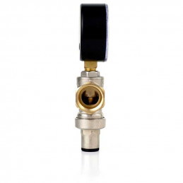 Pressure Reducer 3/4" with Manometer BRASS | MojaWoda.com