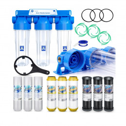 Water filter softener 3/4 '' for the Whole House - Improve skin and hair condition and health!
