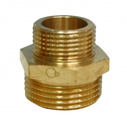 BRASS REDUCING NIPPLE 1'' GZ x 3/4'' GZ
