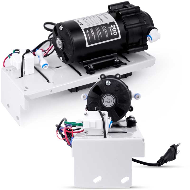200 GPD Pressure Pump for Reverse Osmosis Water Filter | MojaWoda.com 200 GPD Pressure Pump for Reverse Osmosis Water Filter | MojaWoda.com